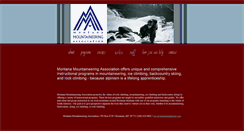 Desktop Screenshot of montanamountaineering.org
