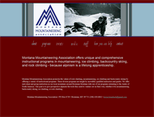 Tablet Screenshot of montanamountaineering.org